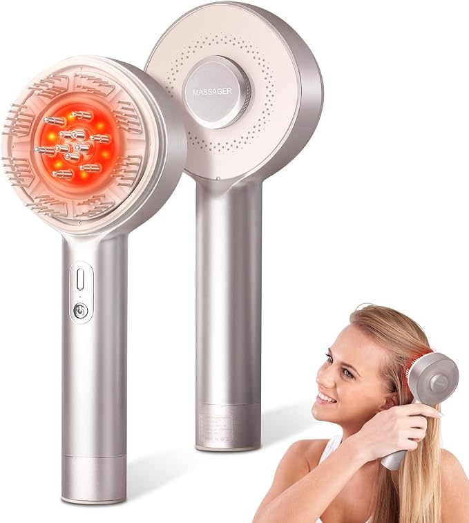 Rechargeable EMS Microcurrent Scalp Massage Comb